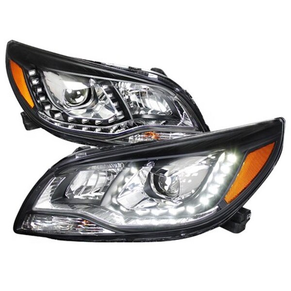 Overtime Projector Headlight for 11 to Up Chevrolet Malibu- Black - 13 x 24 x 30 in. OV3197487 - main